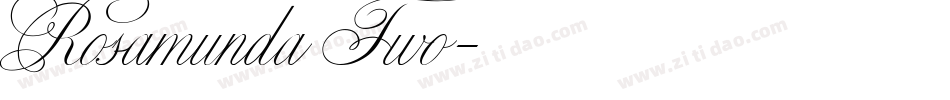 Rosamunda Two字体转换